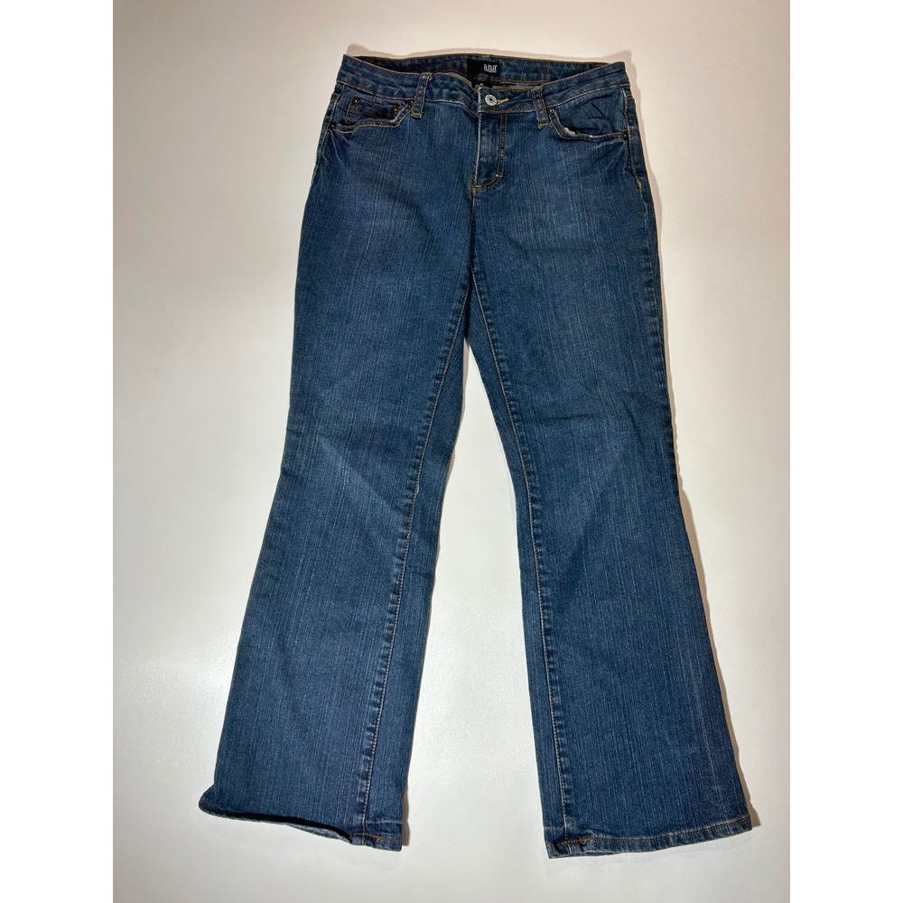 a.n.a Bootcut Jeans Womens 8P Blue Excellent Stretch Denim Medium Wash Flare